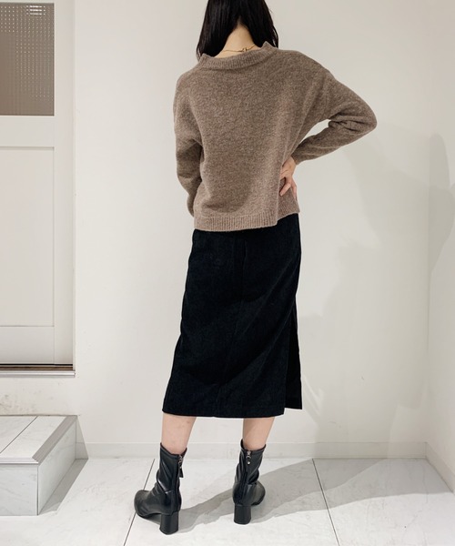 CLEA（クレア）の「ベルト付きコーデュロイタイトスカート（スカート・レディース・ブラウン/ブラック・FREE）」の15枚目の写真