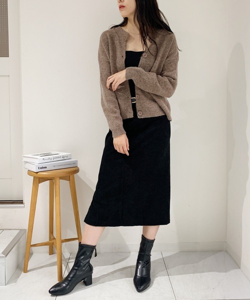 CLEA（クレア）の「ベルト付きコーデュロイタイトスカート（スカート・レディース・ブラウン/ブラック・FREE）」の10枚目の写真