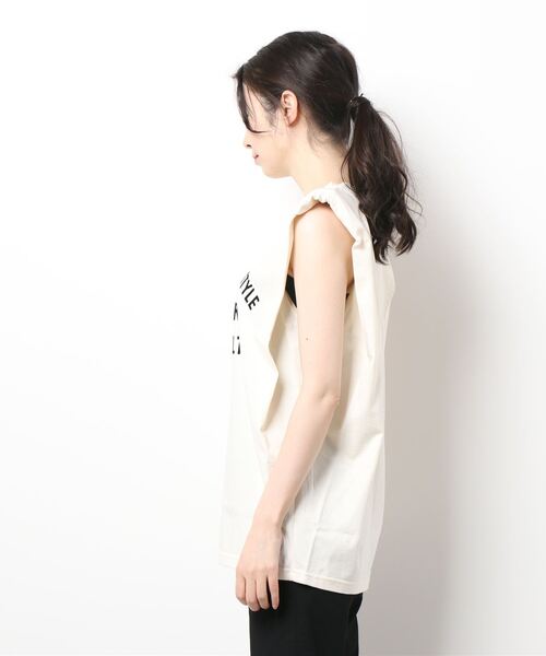 INSCRIRE - INSCRIRE アンスクリア ロゴ 半袖 カットソー 黒 ホワイト Tシャツ INSCRIRE(アンスクリア)｜レフェリー Tシャツ/ブラック×ホワイト