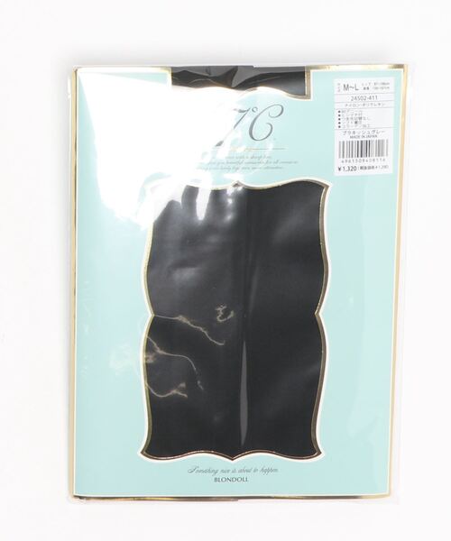 BLONDOLL 17℃（ブロンドール17℃）の「【KATHARINE ROSS】BLONDOLL 17℃ ソフト着圧コラーゲン加工タイツ80デニール WEB限定（タイツ/ストッキング・レディース・ブラック/ダークグレー/チャコールグレー・MEDIUM）」の2枚目の写真