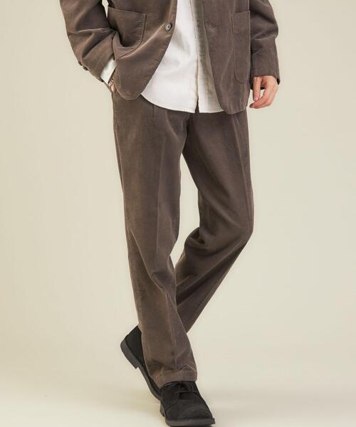 green label relaxing(グリーンレーベルリラクシング)の「16W コーデュロイ 1P ユーティリティー ワイドテーパード パンツ(その他パンツ・メンズ・モカ/ベージュ/ブラック・L/M/XL/S)」の3枚目の写真