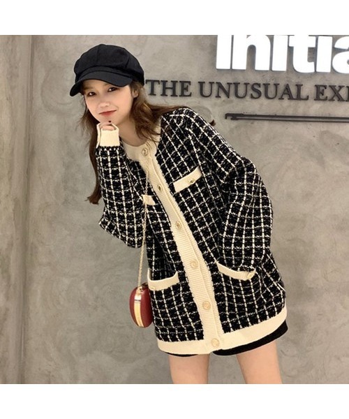 SpRay（スプレイ）の「ジャガードラメバイカラーロングカーディガン（カーディガン/ボレロ・レディース・アイボリー/ブラック・FREE）」の2枚目の写真