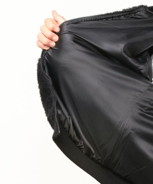 Retro Grade（レトログレード）の「【RETRO GRADE】CAMO POCKET BOA JACKET/ レトログレード カモポケットボアジャケット（ブルゾン・メンズ・ナチュラル/ブラック・MEDIUM/LARGE/SMALL/X-LARGE/X-SMALL）」の3枚目の写真