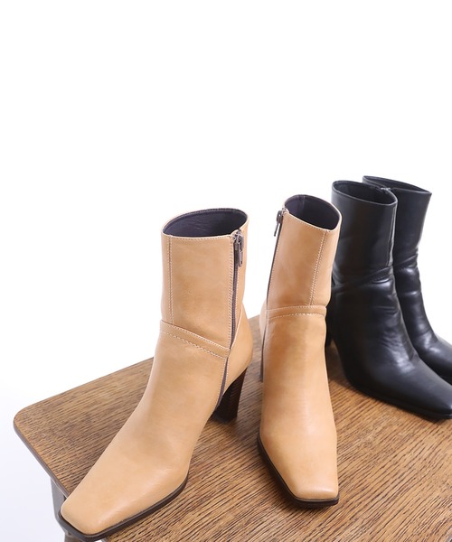 RANDEBOO（ランデブー）の「Sharp short boots（ブーツ・レディース・グリーン/ブラック/ベージュ・L/M/S）」の9枚目の写真