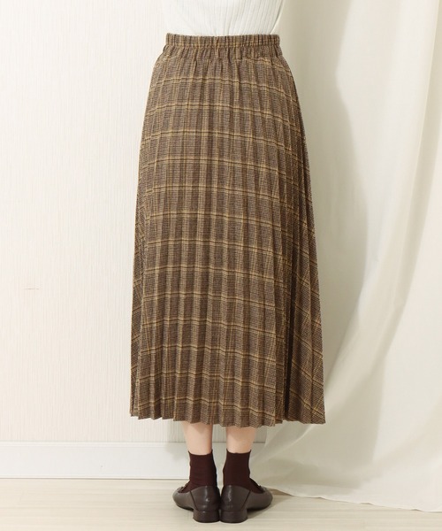 libelle more（リベル モア）の「ガンクラブ・グレンチェックプリーツスカート（スカート・レディース・イエロー/ブラック・L/M）」の18枚目の写真