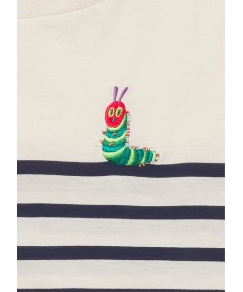 Design Tshirts Store graniph（デザイン　ティーシャツ　ストア　グラニフ）の「スタンド(エリック カール)｜コラボボーダー長袖Tシャツ（Tシャツ/カットソー・レディース・ナチュラル・FREE）」の7枚目の写真