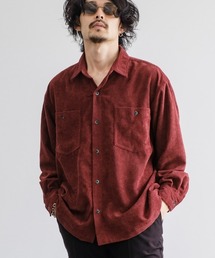 SIDEWAY STANCE | 【SIDEWAY STANCE】コーデュロイ ワイド ワークシャツ(シャツ/ブラウス)
