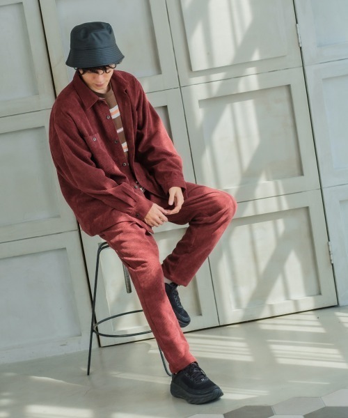 SIDEWAY STANCE（サイドウェイスタンス）の「【SIDEWAY STANCE】コーデュロイ ワイド ワークシャツ（シャツ/ブラウス・メンズ・ベージュ/カーキ/バーガンディー/ホワイト/ブルー・LARGE/MEDIUM）」の14枚目の写真