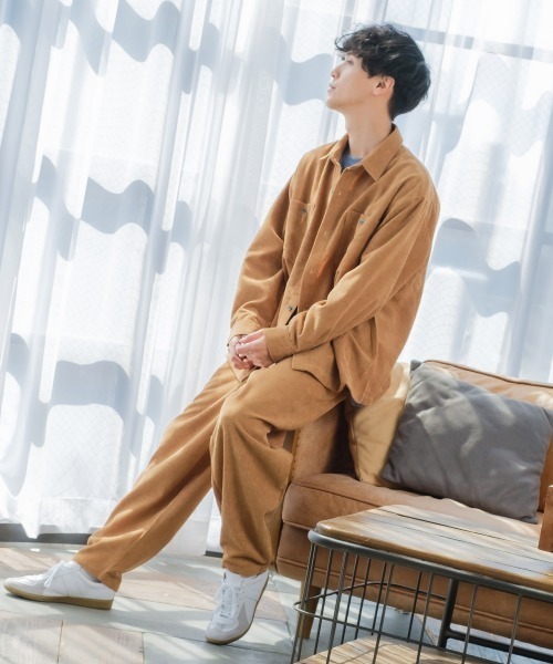 SIDEWAY STANCE（サイドウェイスタンス）の「【SIDEWAY STANCE】コーデュロイ ワイド ワークシャツ（シャツ/ブラウス・メンズ・ベージュ/カーキ/バーガンディー/ホワイト/ブルー・LARGE/MEDIUM）」の12枚目の写真