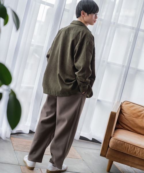 SIDEWAY STANCE（サイドウェイスタンス）の「【SIDEWAY STANCE】コーデュロイ ワイド ワークシャツ（シャツ/ブラウス・メンズ・ベージュ/カーキ/バーガンディー/ホワイト/ブルー・LARGE/MEDIUM）」の17枚目の写真
