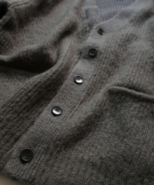 NUMBER (N)INE（ナンバーナイン）の「MOHAIR BRUSHED KNIT CARDIGAN（カーディガン/ボレロ・メンズ・ブラック/グレー/ネイビー・2/3/4）」の7枚目の写真