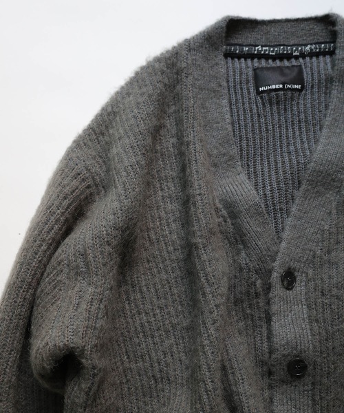 NUMBER (N)INE（ナンバーナイン）の「MOHAIR BRUSHED KNIT CARDIGAN（カーディガン/ボレロ・メンズ・ブラック/グレー/ネイビー・2/3/4）」の13枚目の写真