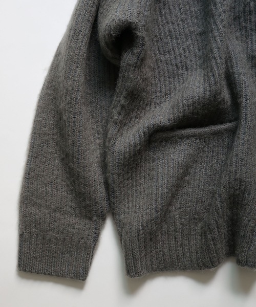 NUMBER (N)INE（ナンバーナイン）の「MOHAIR BRUSHED KNIT CARDIGAN（カーディガン/ボレロ・メンズ・ブラック/グレー/ネイビー・2/3/4）」の11枚目の写真