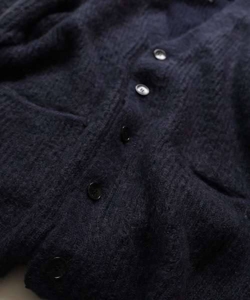 NUMBER (N)INE（ナンバーナイン）の「MOHAIR BRUSHED KNIT CARDIGAN（カーディガン/ボレロ・メンズ・ブラック/グレー/ネイビー・2/3/4）」の9枚目の写真