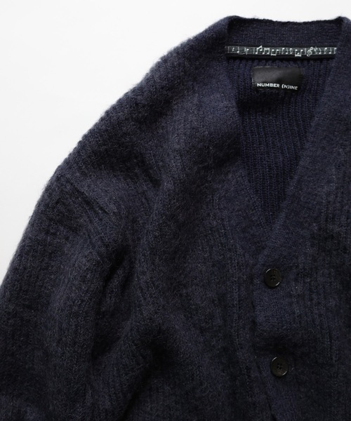 NUMBER (N)INE（ナンバーナイン）の「MOHAIR BRUSHED KNIT CARDIGAN（カーディガン/ボレロ・メンズ・ブラック/グレー/ネイビー・2/3/4）」の10枚目の写真