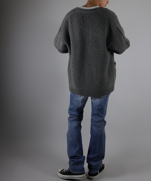 NUMBER (N)INE（ナンバーナイン）の「MOHAIR BRUSHED KNIT CARDIGAN（カーディガン/ボレロ・メンズ・ブラック/グレー/ネイビー・2/3/4）」の18枚目の写真