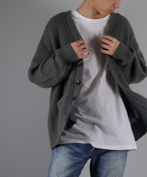 NUMBER (N)INE（ナンバーナイン）の「MOHAIR BRUSHED KNIT CARDIGAN（カーディガン/ボレロ・メンズ・ブラック/グレー/ネイビー・2/3/4）」の19枚目の写真