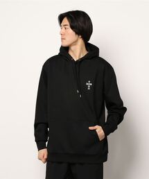 DOGTOWN | CROSS LOGO Cardboard knit HOODIE/DOGTOWN(ドッグタウン）プルオーバーパーカー(パーカー)