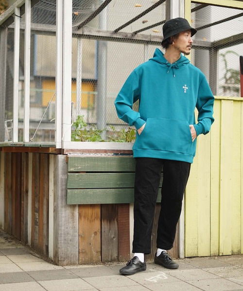 DOGTOWN（ドッグタウン）の「CROSS LOGO Cardboard knit HOODIE/DOGTOWN(ドッグタウン）プルオーバーパーカー（パーカー・メンズ・ブラック/ブルー系その他・MEDIUM/LARGE/X-LARGE）」の10枚目の写真