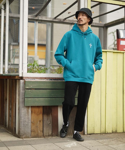 DOGTOWN（ドッグタウン）の「CROSS LOGO Cardboard knit HOODIE/DOGTOWN(ドッグタウン）プルオーバーパーカー（パーカー・メンズ・ブラック/ブルー系その他・MEDIUM/LARGE/X-LARGE）」の9枚目の写真