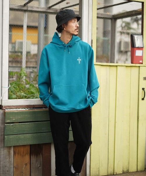DOGTOWN（ドッグタウン）の「CROSS LOGO Cardboard knit HOODIE/DOGTOWN(ドッグタウン）プルオーバーパーカー（パーカー・メンズ・ブラック/ブルー系その他・MEDIUM/LARGE/X-LARGE）」の7枚目の写真