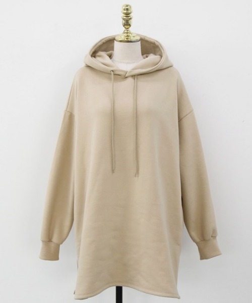 NANING9（ナンニング）の「NANING9 オーバーサイズロングパーカー（パーカー・レディース・ホワイト/ベージュ・FREE）」の20枚目の写真