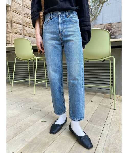 Ungrid（アングリッド）の「ハイウエストスリムテーパードデニム（デニムパンツ・レディース・ブラック/ブルー・24inch/25inch/26inch）」の19枚目の写真