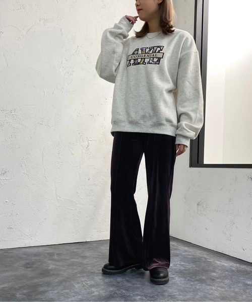apres jour mignon(アプレジュールミニョン)の「センターシームベロアパンツ【ZOZOTOWN限定アイテム】(その他パンツ・レディース・ダークブルー/パープル/ブラック・X-LARGE/SMALL/MEDIUM)」の14枚目の写真