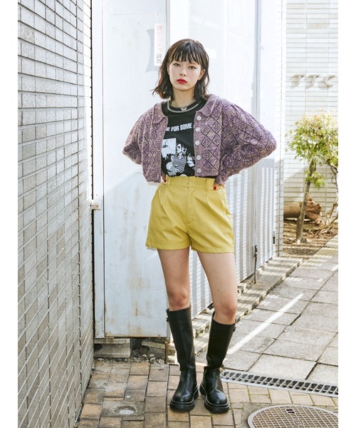 jouetie（ジュエティ）の「カラーステッチグランジ ロンT（Tシャツ/カットソー・レディース・ブラック/レッド/オフホワイト・MEDIUM）」の15枚目の写真