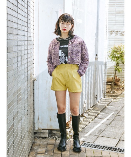 jouetie（ジュエティ）の「カラーステッチグランジ ロンT（Tシャツ/カットソー・レディース・ブラック/レッド/オフホワイト・MEDIUM）」の12枚目の写真