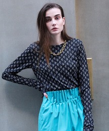 MAISON SPECIAL | モノグラムプリントジャージートップ【MAISON SPECIAL/メゾンスペシャル】■セットアップ対応■(Tシャツ/カットソー)