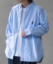 Red Cap Girl | 【a-r】〔Red Cap Girl/レッドキャップガール〕オックスワンポイント刺繍 SITTING GIRL BD オーバーサイズシャツ 長袖(シャツ/ブラウス)