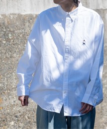 Red Cap Girl | 【a-r】〔Red Cap Girl/レッドキャップガール〕オックスワンポイント刺繍 SITTING GIRL BD オーバーサイズシャツ 長袖(シャツ/ブラウス)