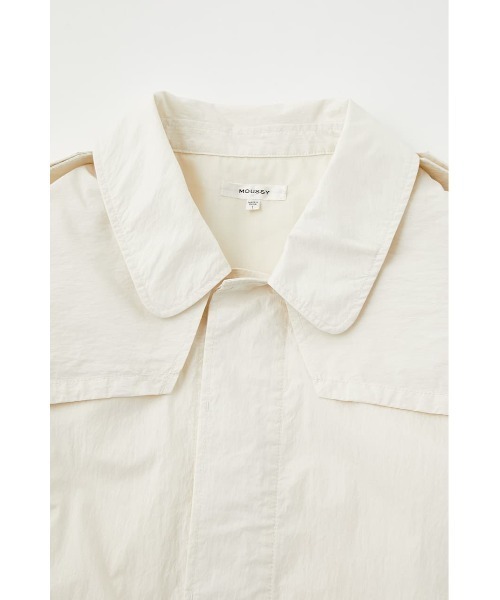 MOUSSY（マウジー）の「UTILITY CAPE ジャケット（ミリタリージャケット・レディース・カーキ/ターコイズブルー/アイボリー・FREE）」の6枚目の写真