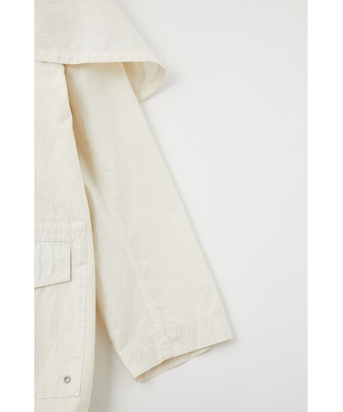 MOUSSY（マウジー）の「UTILITY CAPE ジャケット（ミリタリージャケット・レディース・カーキ/ターコイズブルー/アイボリー・FREE）」の5枚目の写真