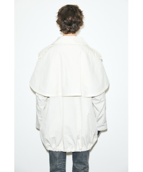 MOUSSY（マウジー）の「UTILITY CAPE ジャケット（ミリタリージャケット・レディース・カーキ/ターコイズブルー/アイボリー・FREE）」の21枚目の写真