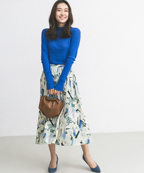 URBAN RESEARCH ROSSO(アーバンリサーチロッソ)の「アートプリントスカート(スカート・レディース・ブルー系その他/オレンジ系その他・FREE)」の12枚目の写真