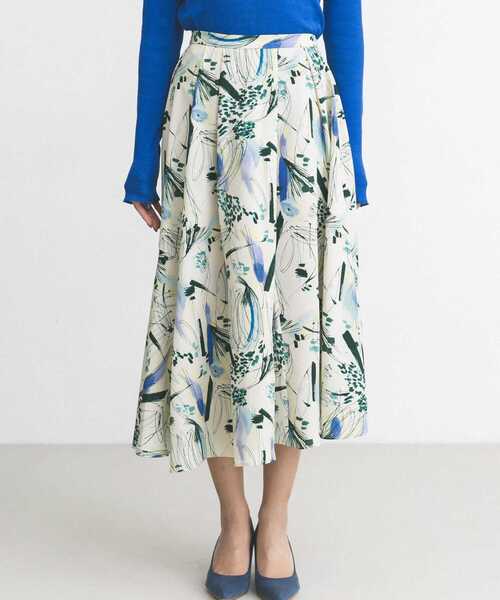 URBAN RESEARCH ROSSO(アーバンリサーチロッソ)の「アートプリントスカート(スカート・レディース・ブルー系その他/オレンジ系その他・FREE)」の10枚目の写真