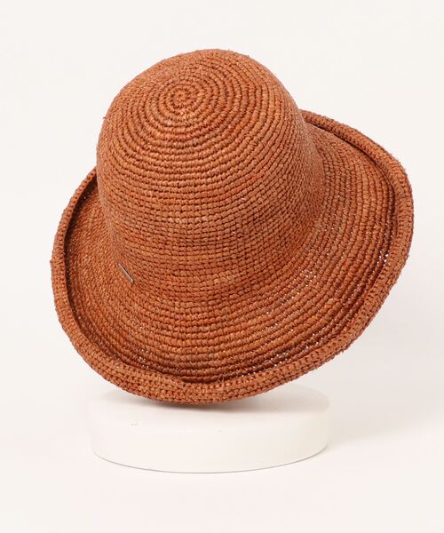 OVERRIDE（オーバーライド）の「OVERRIDE RAFFIA KOMA PLAIN SAILOUR（ハット・レディース・ブラウン/ナチュラル・M/57.5cm）」の3枚目の写真