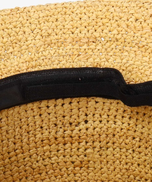 OVERRIDE（オーバーライド）の「OVERRIDE RAFFIA KOMA PLAIN SAILOUR（ハット・レディース・ブラウン/ナチュラル・M/57.5cm）」の5枚目の写真