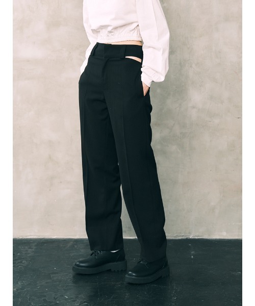 ENVYM（アンビー）の「カッティングツイルルーズＰＴ（その他パンツ・レディース・ブラック/ベージュ・S/M）」の2枚目の写真