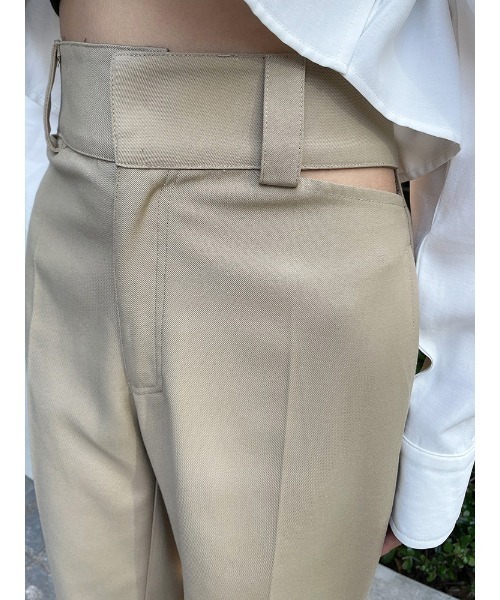 ENVYM（アンビー）の「カッティングツイルルーズＰＴ（その他パンツ・レディース・ブラック/ベージュ・S/M）」の7枚目の写真