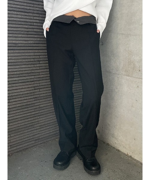 ENVYM（アンビー）の「カッティングツイルルーズＰＴ（その他パンツ・レディース・ブラック/ベージュ・S/M）」の11枚目の写真