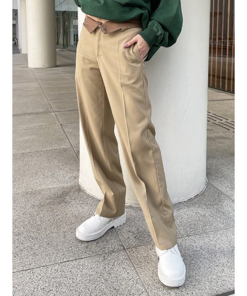 ENVYM（アンビー）の「カッティングツイルルーズＰＴ（その他パンツ・レディース・ブラック/ベージュ・S/M）」の22枚目の写真