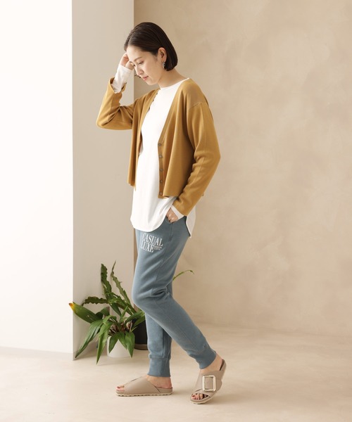 SALON adam et rope'（サロン アダム エ ロペ）の「クルーネックロングスリーブジャージーカットソー（Tシャツ/カットソー・レディース・ブラック/グレー/ホワイト・FREE）」の11枚目の写真