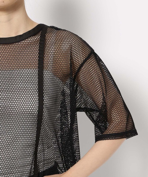 PAGEBOY（ページボーイ）の「レイヤードメッシュワンピース（ワンピース・レディース・ブラック/オフホワイト・FREE）」の11枚目の写真