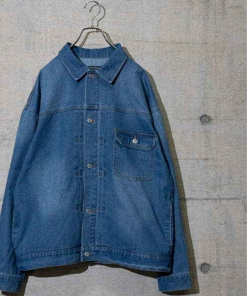 JOHN'S CLOSET(ジョンズクローゼット)の「【13】ファーストデニムジャケット(デニムジャケット・メンズ・ワンウォッシュ/キナリ/インディゴブルー・LARGE/MEDIUM)」の2枚目の写真