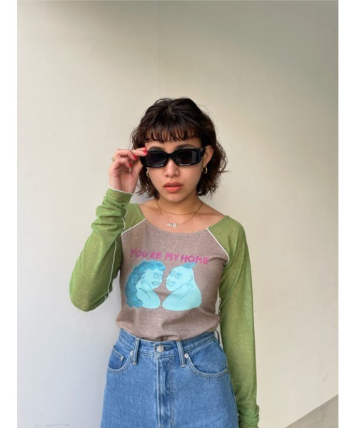 SLY（スライ）の「KARLA SLIM SQUARE EYEWEAR スリム スクエア アイウェア（サングラス・レディース・マルチ/ブラック・FREE）」の22枚目の写真