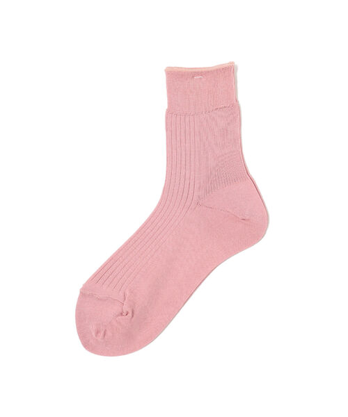 BEAMS LIGHTS（ビームスライツ）の「BEAMS LIGHTS / イレギュラー リブ ソックス（ソックス/靴下・レディース・ミント/オフホワイト/ベージュ/ピンク・ONE SIZE）」の4枚目の写真