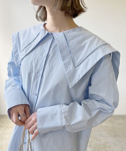 LIAN（リアン）の「ブロードセーラーカラーブラウス（シャツ/ブラウス